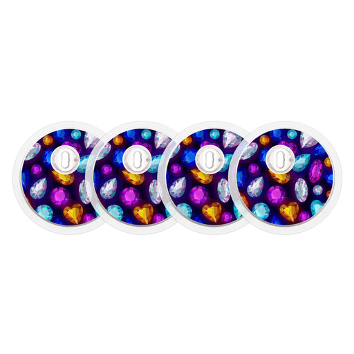 Bejeweled Sticker Designed for the FreeStyle Libre 3 Sensor-Pump Peelz