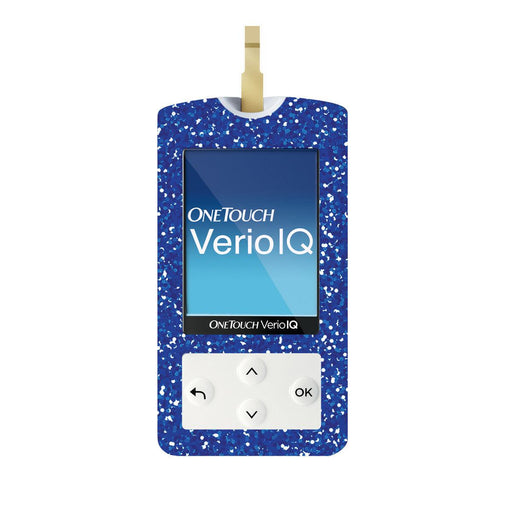 Blue Confetti For Onetouch Verio Iq Glucometer Peelz Verioiq