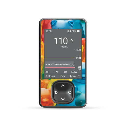 Candy Bears DEXCOM G7 and Stelo and G6 Touchscreen Receiver Sticker-Pump Peelz