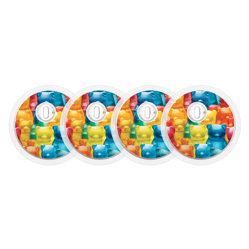 Candy Bears Sticker Designed for the FreeStyle Libre 3 Sensor-Pump Peelz