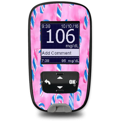 Candy Canes Sticker for the Accu-Chek Guide Glucometer-Pump Peelz