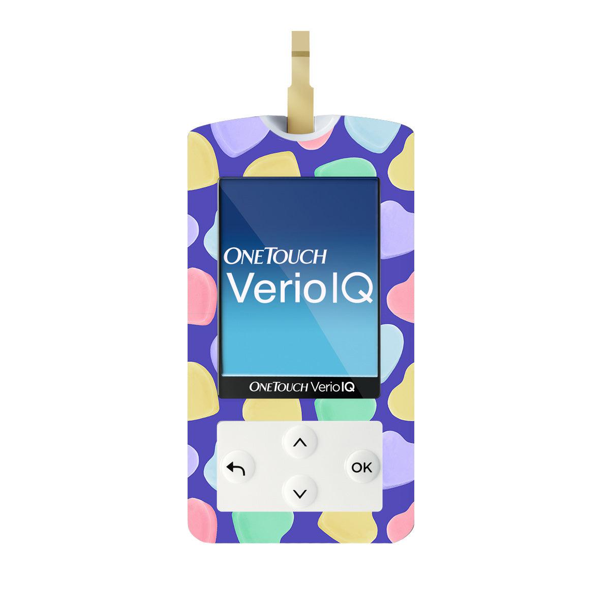 Candy Rooks Iq Graphs Candy Hearts for OneTouch Verio IQ Glucometer | Pump Peelz