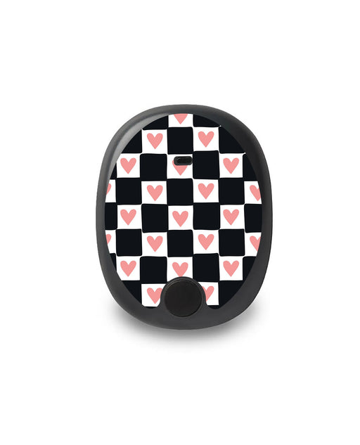 Checkered Hearts Eversense Smart Transmitter-Pump Peelz