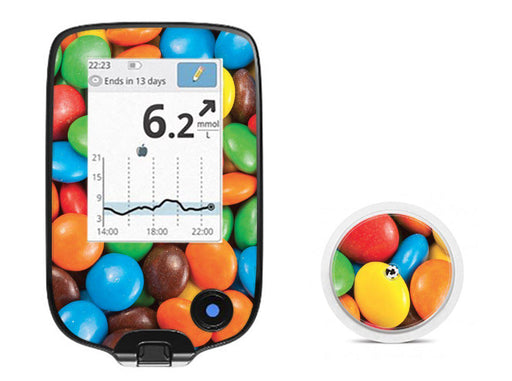 M&m Inspired For Freestyle Libre Receiver + Sensor Libre