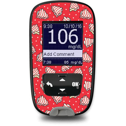 Christmas Cakes Sticker for the Accu-Chek Guide Glucometer-Pump Peelz