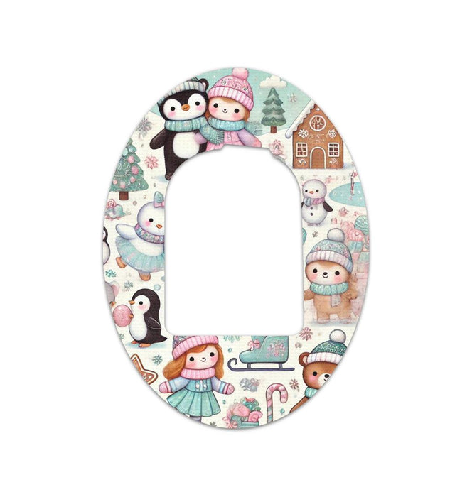 Christmas Scene Patch Tape Designed for the Omnipod-Pump Peelz