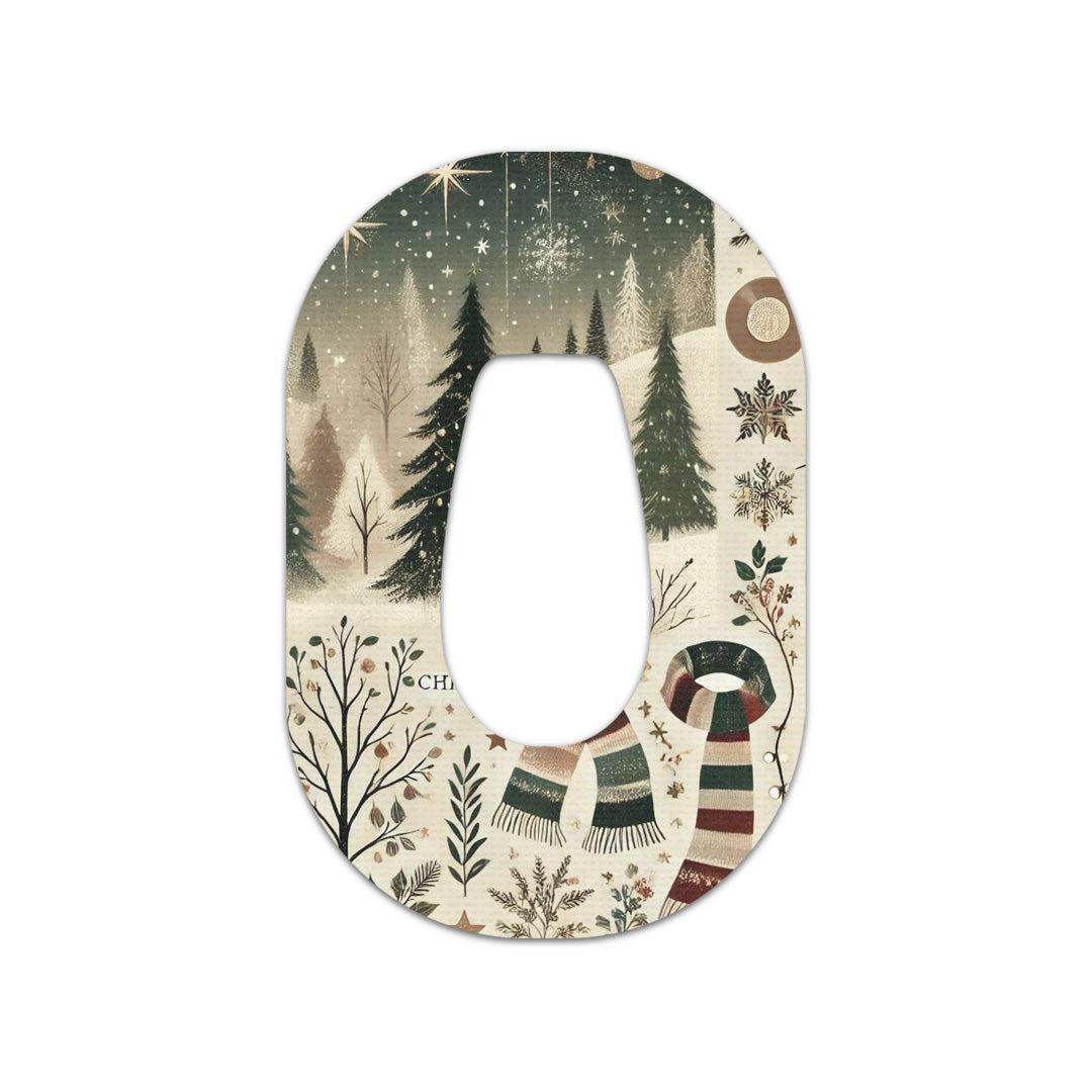 Cottagecore Christmas Patch Tape Designed for the DEXCOM G6-Pump Peelz
