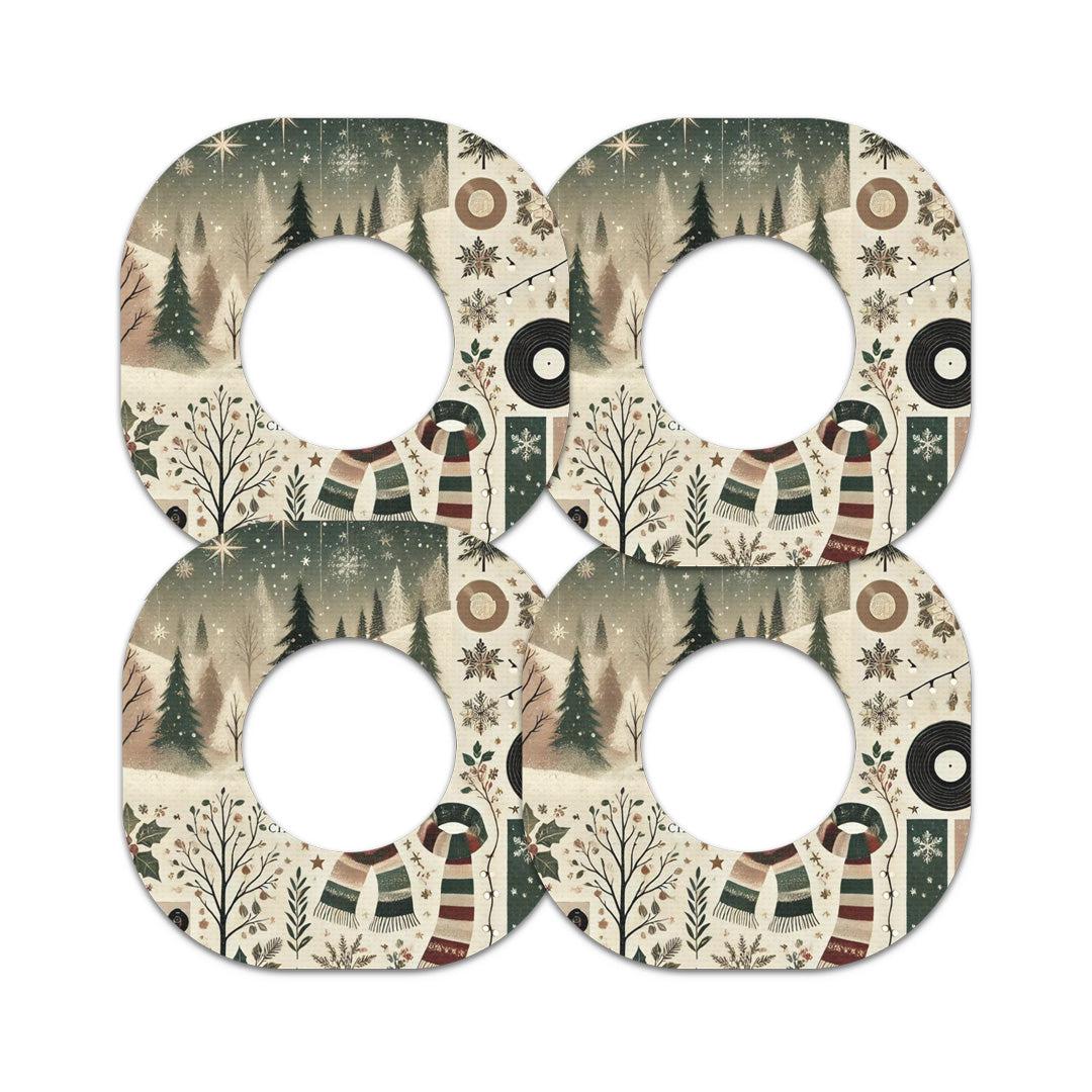 Cottagecore Christmas Patch Tape Designed for the DEXCOM G7 and Stelo-Pump Peelz