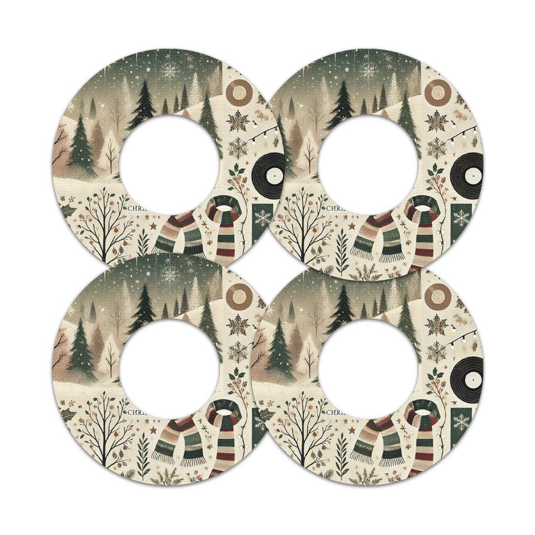 Cottagecore Christmas Patch Tape Designed for the FreeStyle Libre 2-Pump Peelz