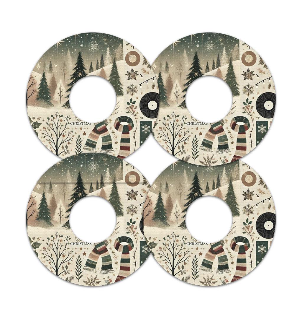 Cottagecore Christmas Patch Tape Designed for the FreeStyle Libre 3-Pump Peelz