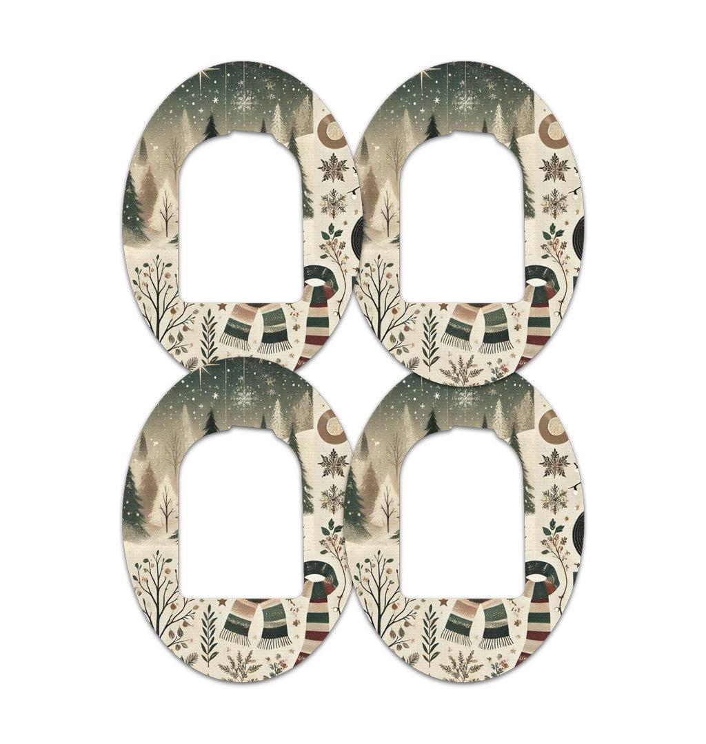 Cottagecore Christmas Patch Tape Designed for the Omnipod-Pump Peelz