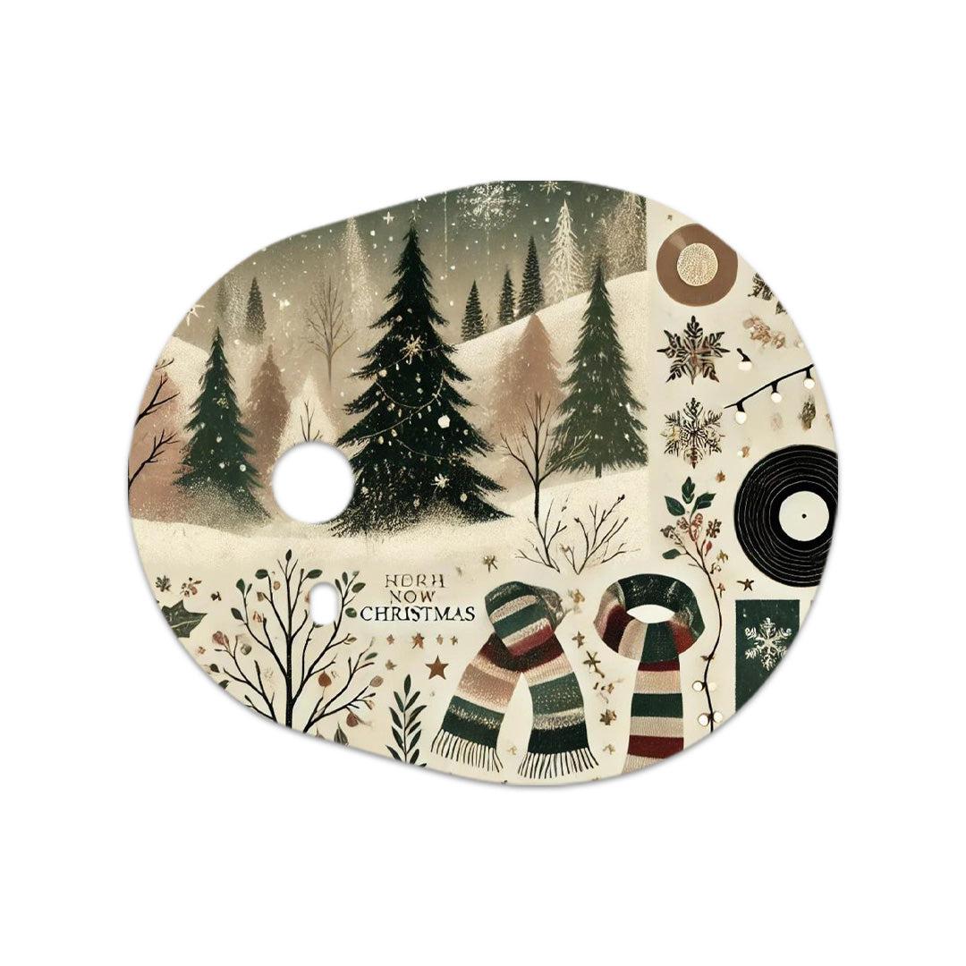 Cottagecore Christmas Sticker Designed for the DEXCOM G7 and Stelo Transmitter-Pump Peelz