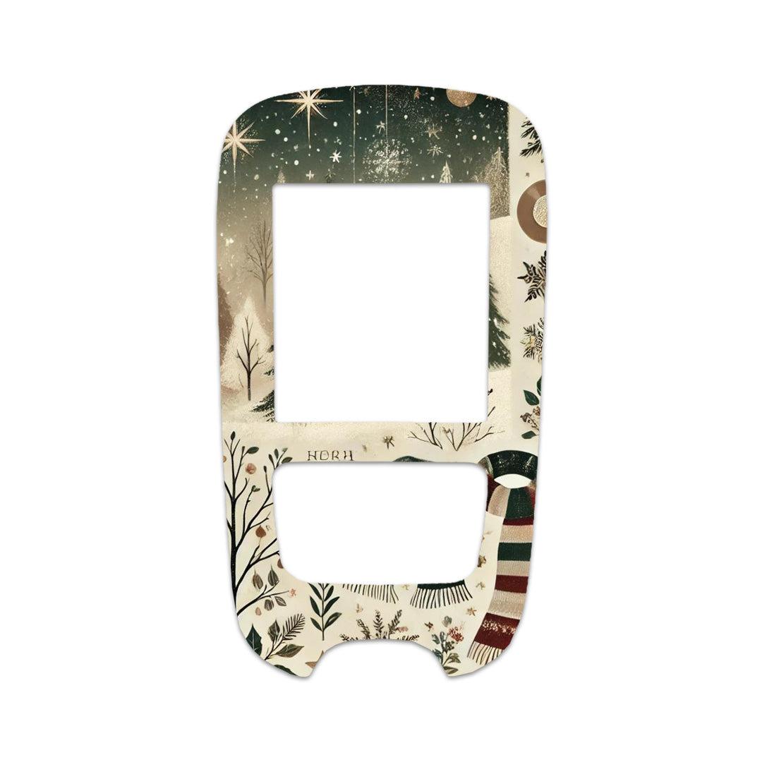 Cottagecore Christmas Sticker for the Accu-Chek Guide Glucometer-Pump Peelz