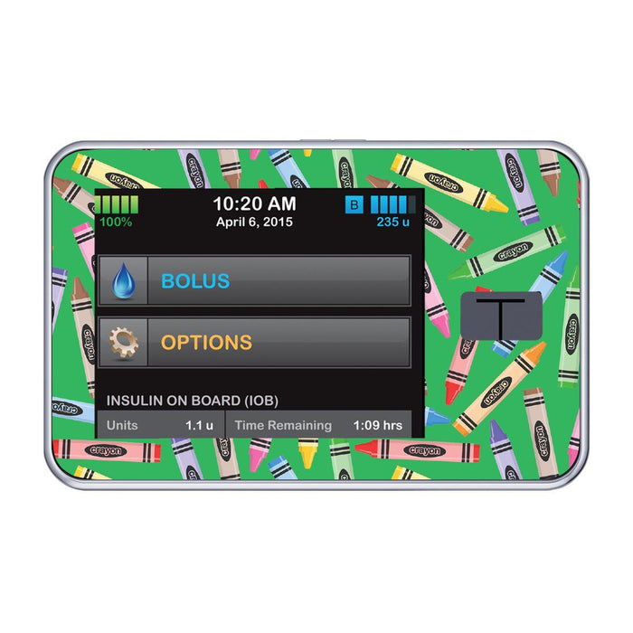 Crayons Sticker For Tandem T:slim Insulin Pumps Peelz