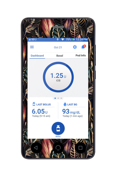 Dark Moon Leaves for Omnipod DASH™-Pump Peelz