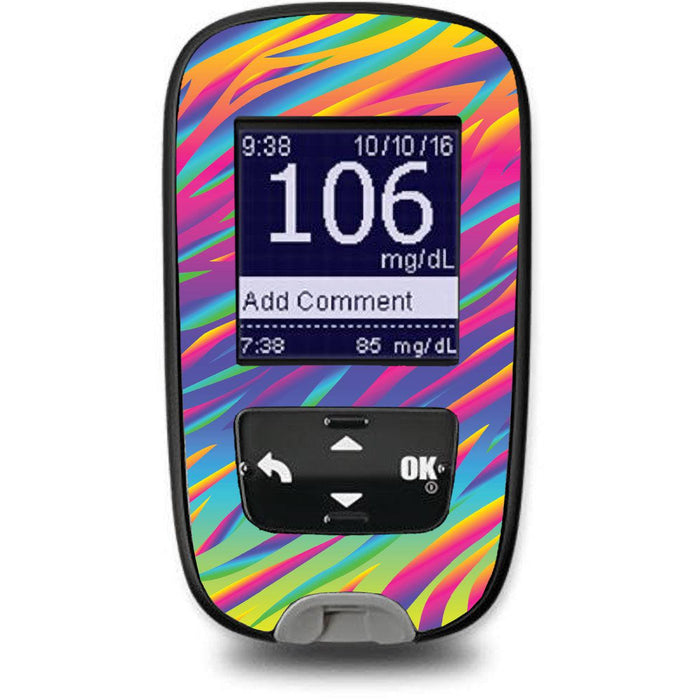 DayGlo Sticker for the Accu-Chek Guide Glucometer-Pump Peelz