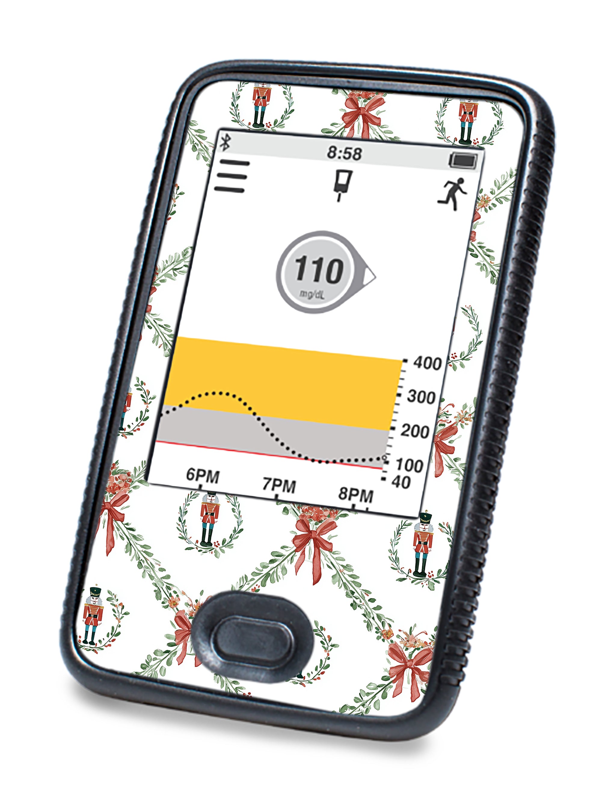 Nutcracker Noel Dexcom G6 Touchscreen Receiver Sticker - Pump Peelz