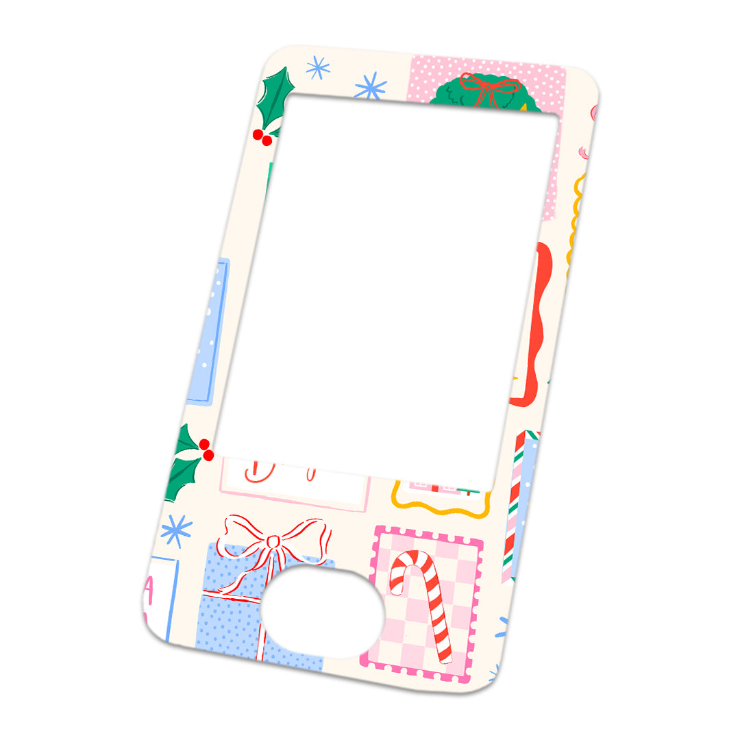 Holiday Greetings Dexcom G6 Touchscreen Receiver Sticker - Pump Peelz