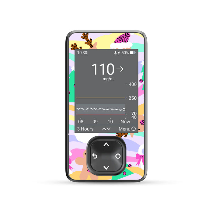 Christmas Pastel Sticker for DEXCOM G7 and G6 Touchscreen Receiver