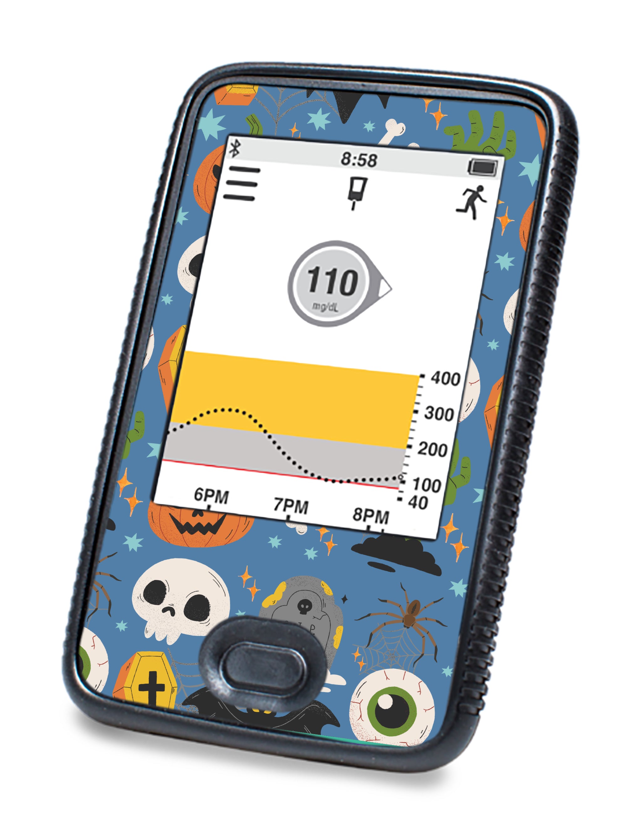 Spooky Night Dexcom G6 Touchscreen Receiver Sticker - Pump Peelz