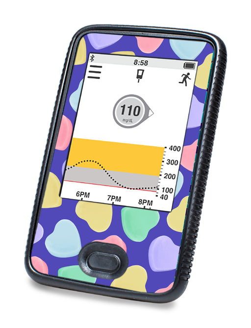 Candy Hearts DEXCOM G6 Touchscreen Receiver - Pump Peelz