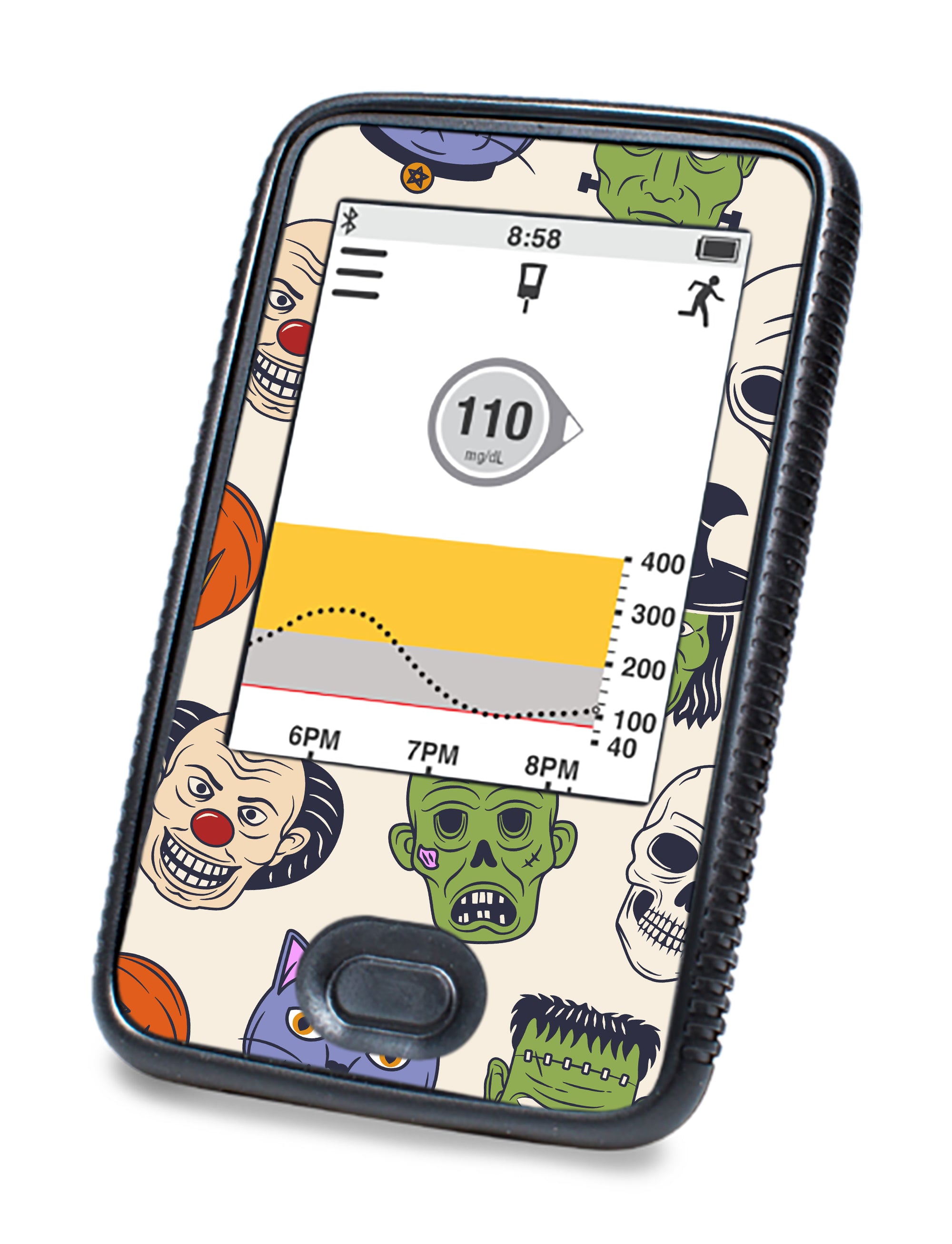 Monster Mash Dexcom G6 Touchscreen Receiver Sticker - Pump Peelz