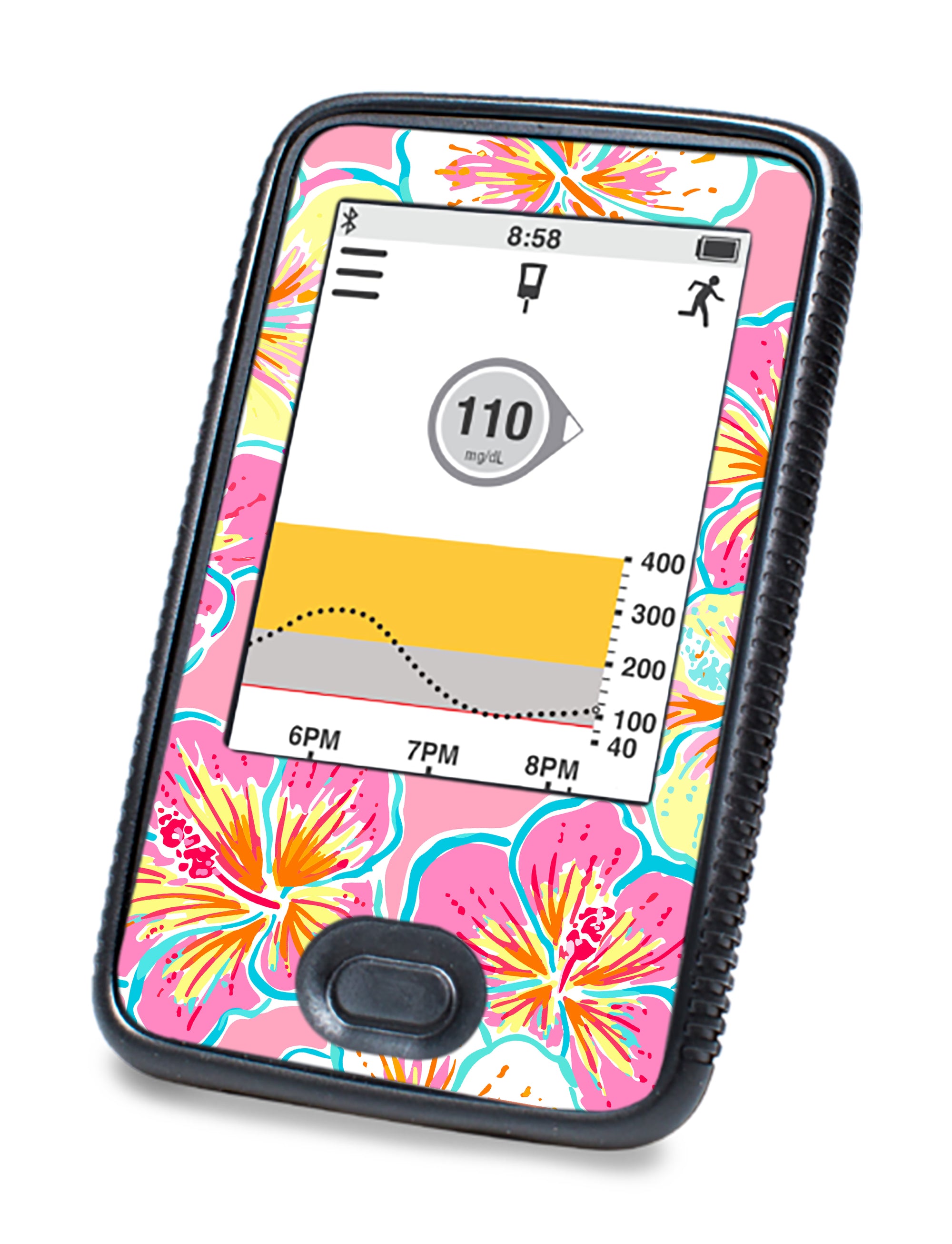 Tropic Crush Dexcom G6 Touchscreen Receiver Sticker - Pump Peelz