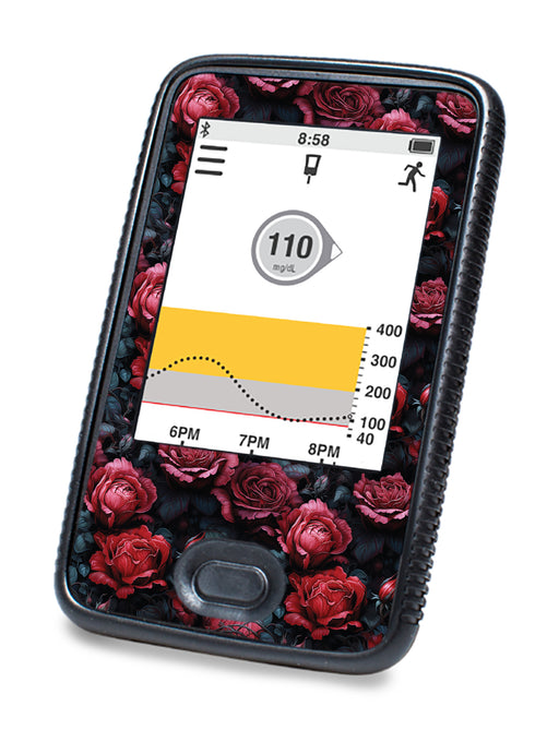 Gothic Roses DEXCOM G6 Touchscreen Receiver - Pump Peelz