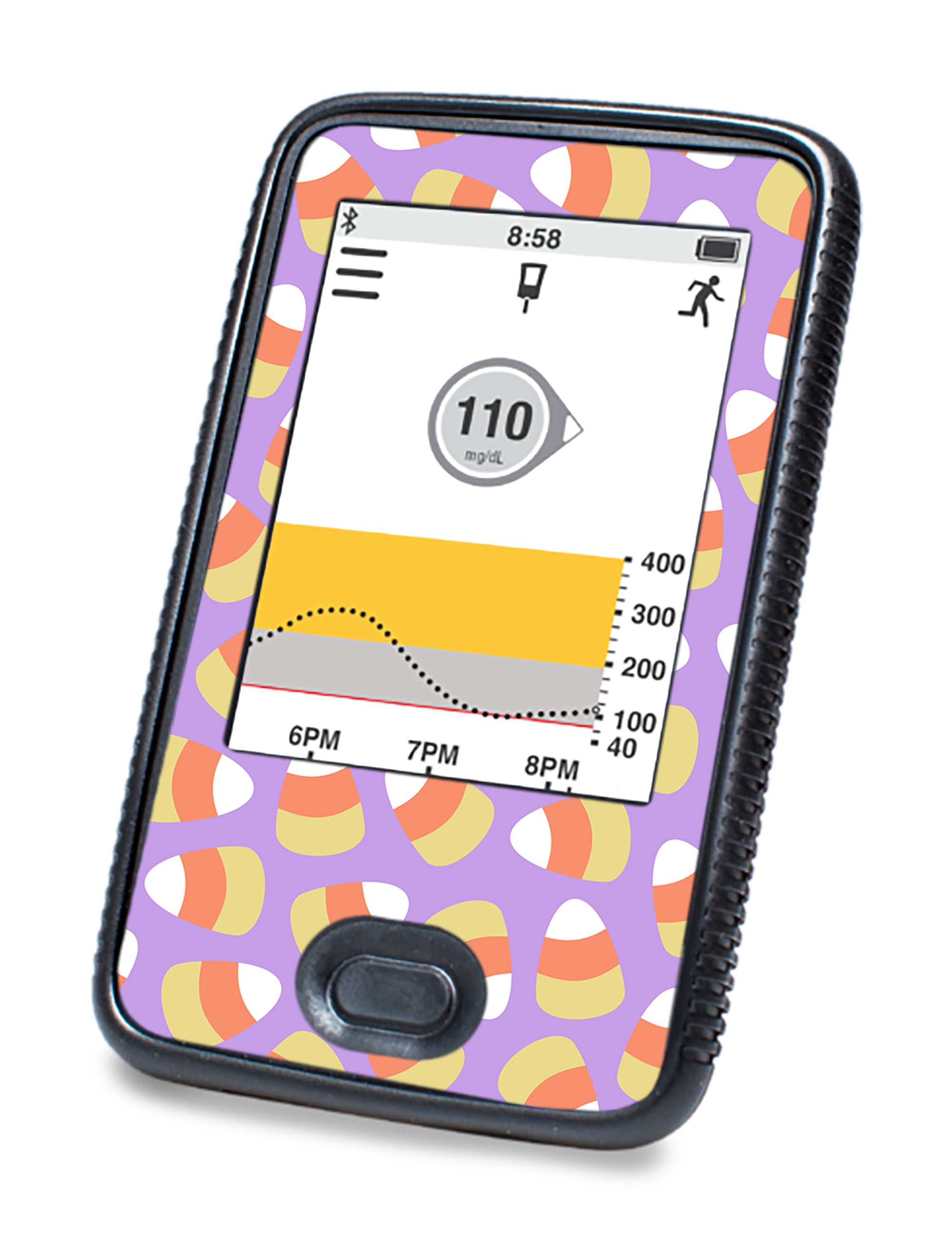 Candy Corn Dexcom G6 Touchscreen Receiver Sticker - Pump Peelz