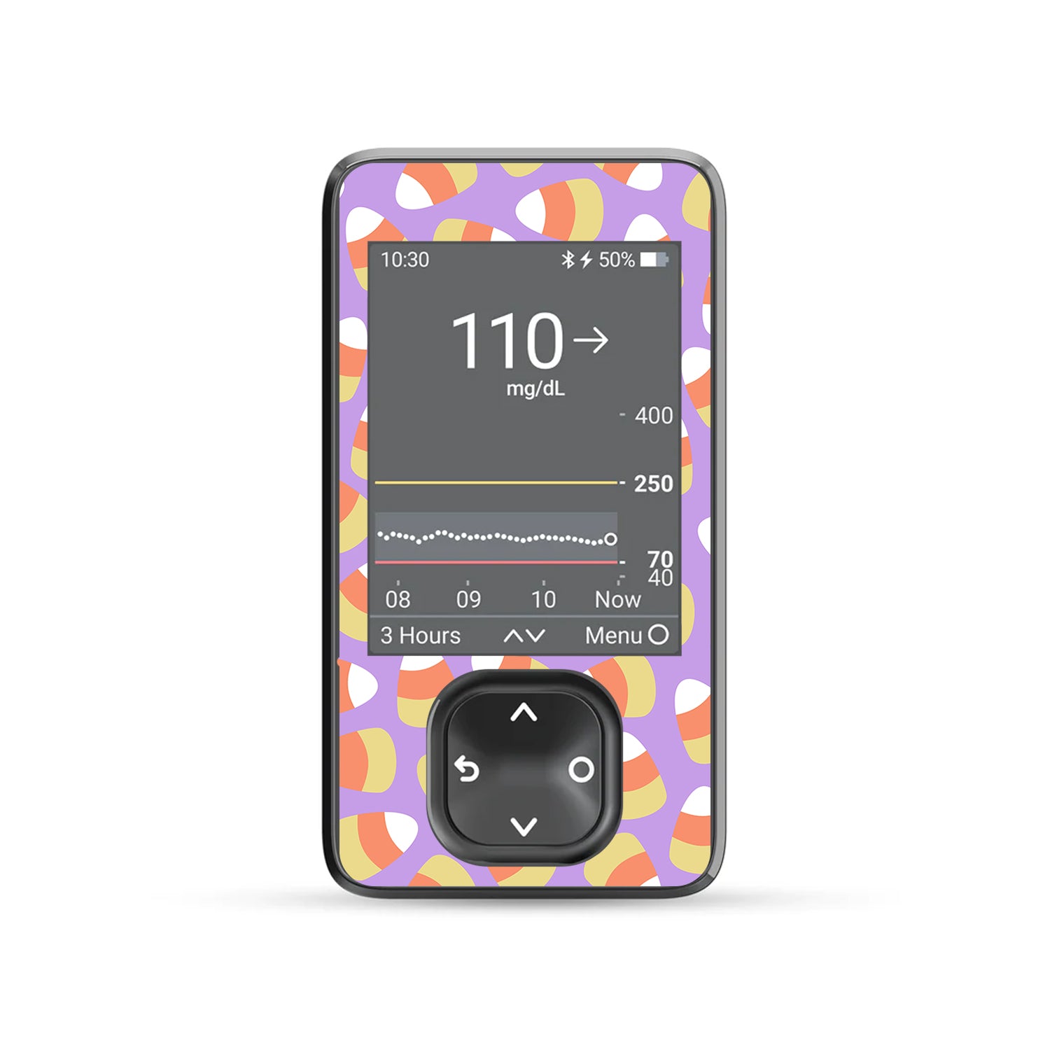 Candy Corn Dexcom G7 Touchscreen Receiver Sticker - Pump Peelz
