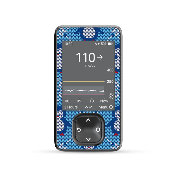 Knitted Penguins DEXCOM G7 Touchscreen Receiver - Pump Peelz