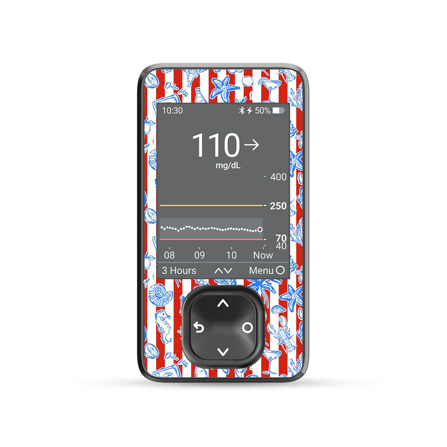 Spritz Parade Dexcom G7 Touchscreen Receiver Sticker - Pump Peelz