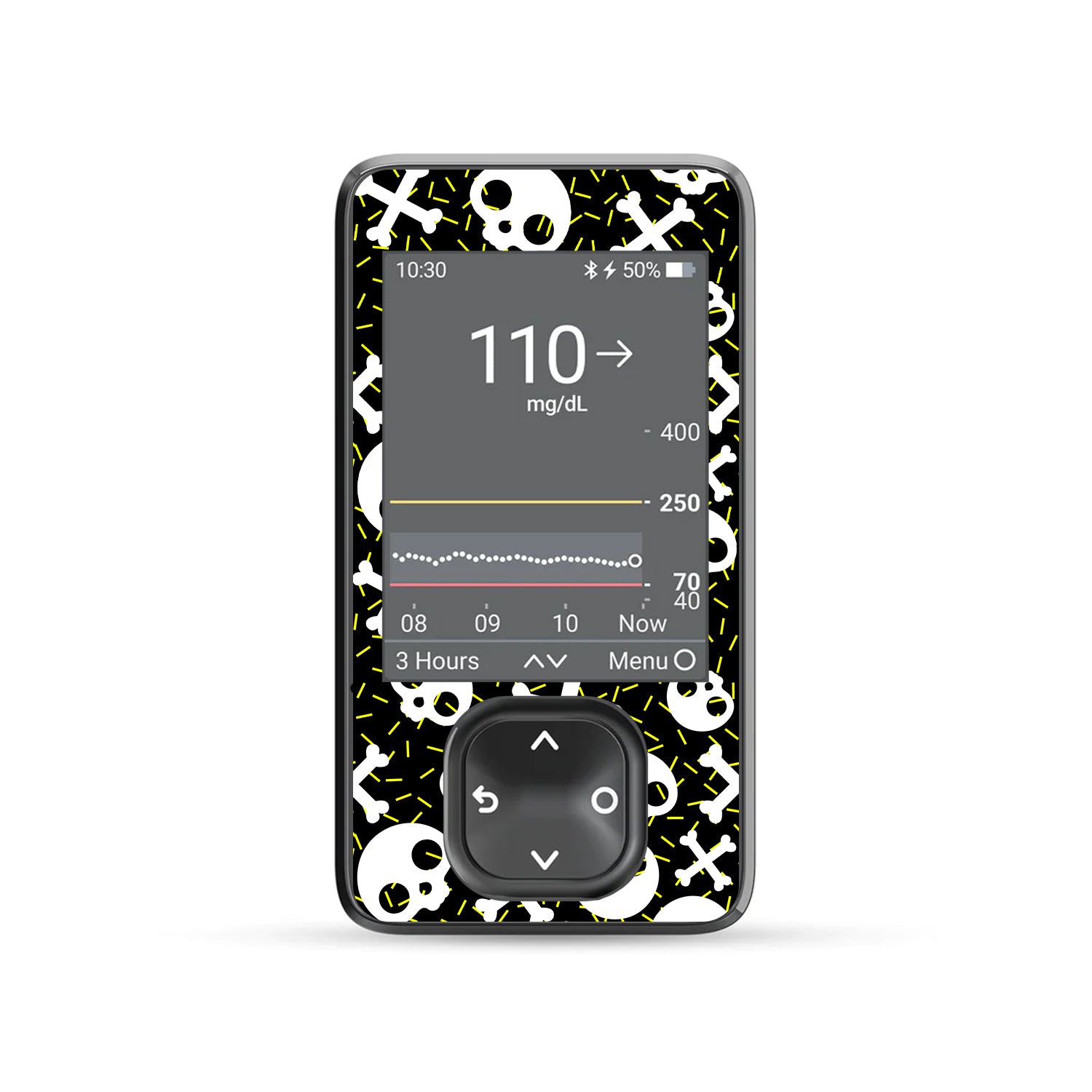 Bone Pop Dexcom G7 Touchscreen Receiver Sticker - Pump Peelz