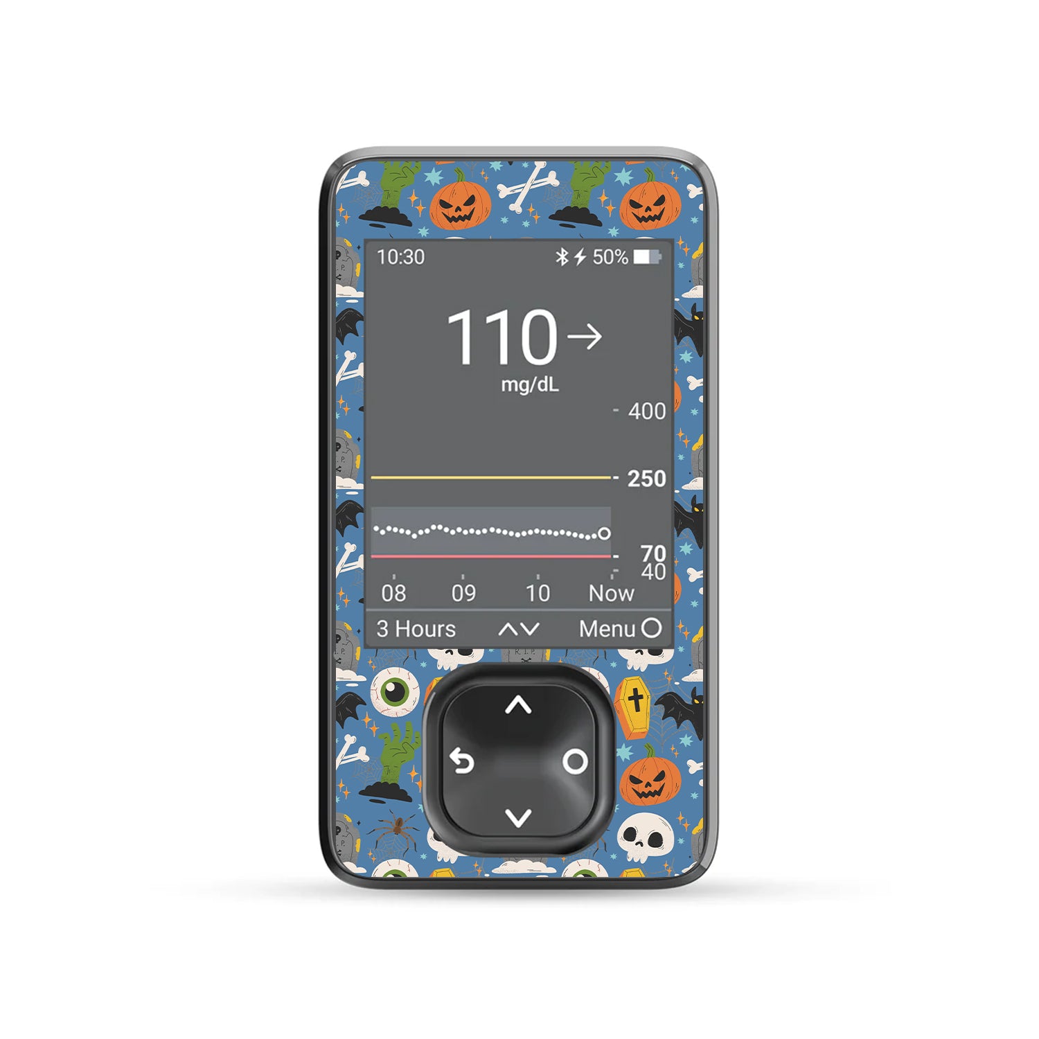 Spooky Night Dexcom G7 Touchscreen Receiver Sticker - Pump Peelz