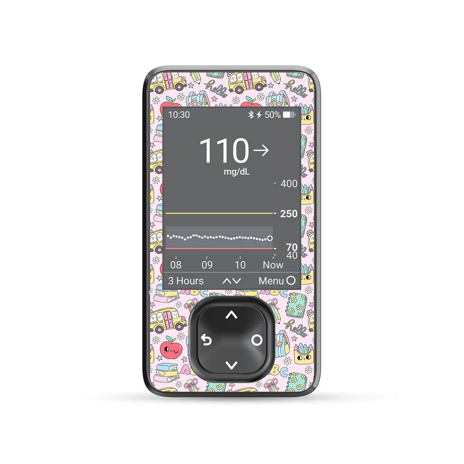 Tiny Scholar Dexcom G7 Touchscreen Receiver Sticker - Pump Peelz