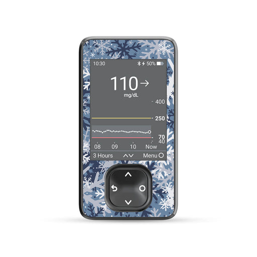 Snowy Camo DEXCOM G7 Touchscreen Receiver - Pump Peelz
