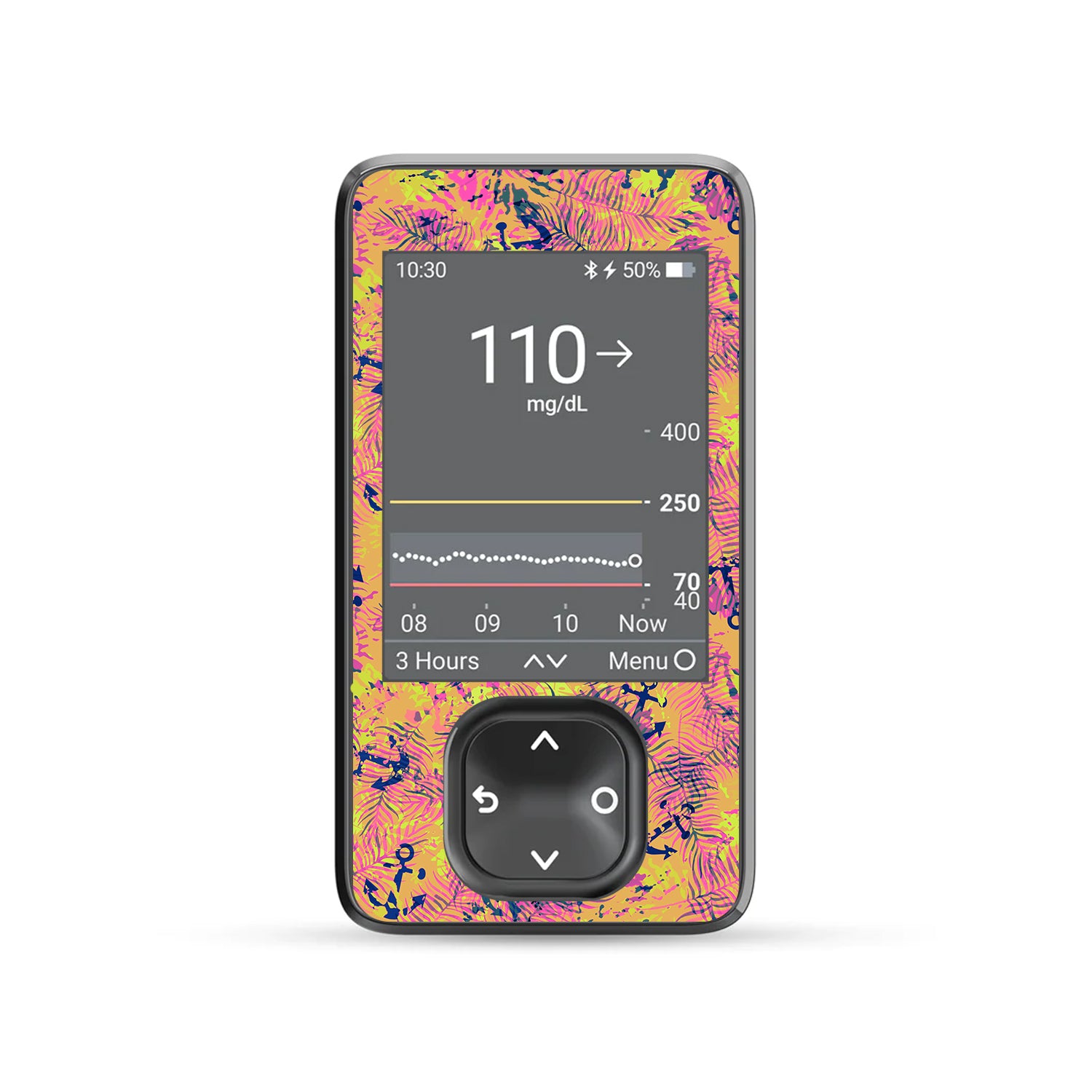 Electric Island Dexcom G7 Touchscreen Receiver Sticker - Pump Peelz