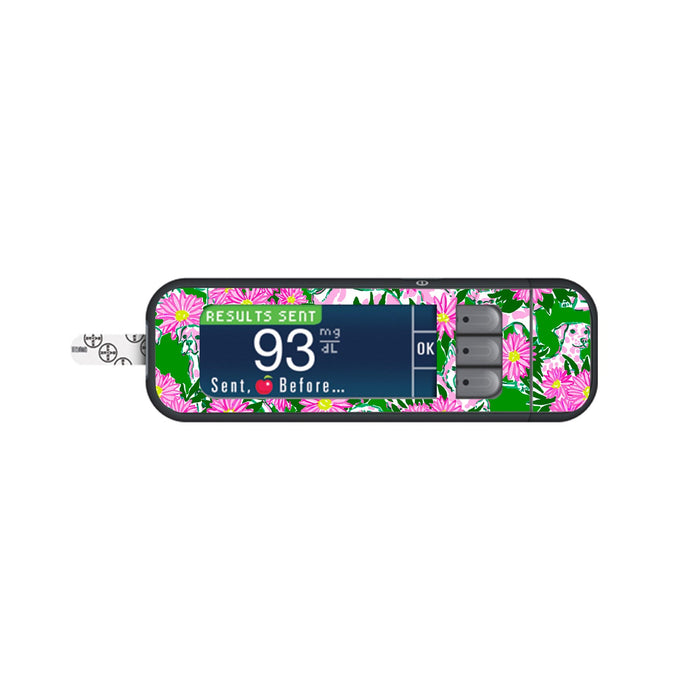 Dogs and Daisies for Bayer Contour Next Glucometer-Pump Peelz