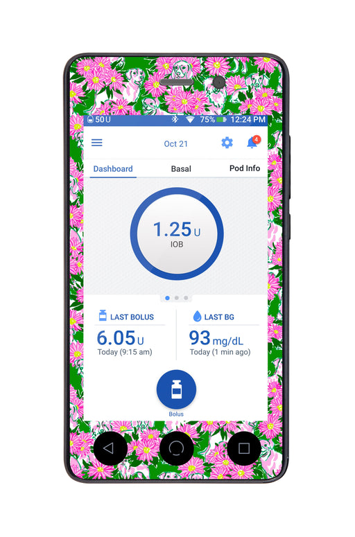 Dogs and Daisies for Omnipod DASH™-Pump Peelz