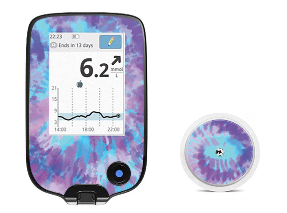 Endless Summer Tie-Dye For Freestyle Libre Receiver + Sensor Libre