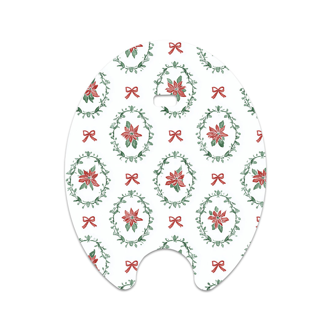 Poinsettia Parade Eversense Smart Transmitter Sticker - Pump Peelz