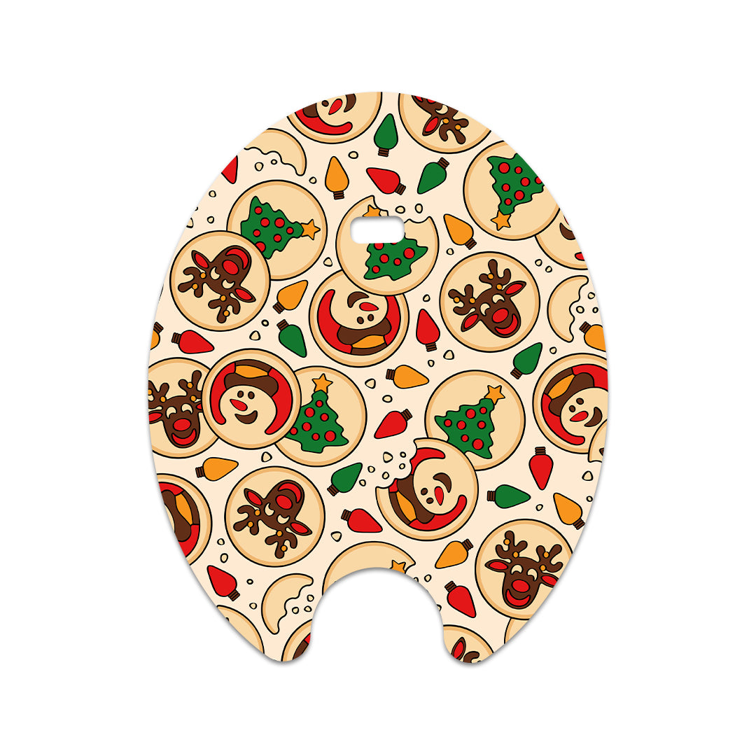 Santa's Cookies Eversense Smart Transmitter Sticker - Pump Peelz