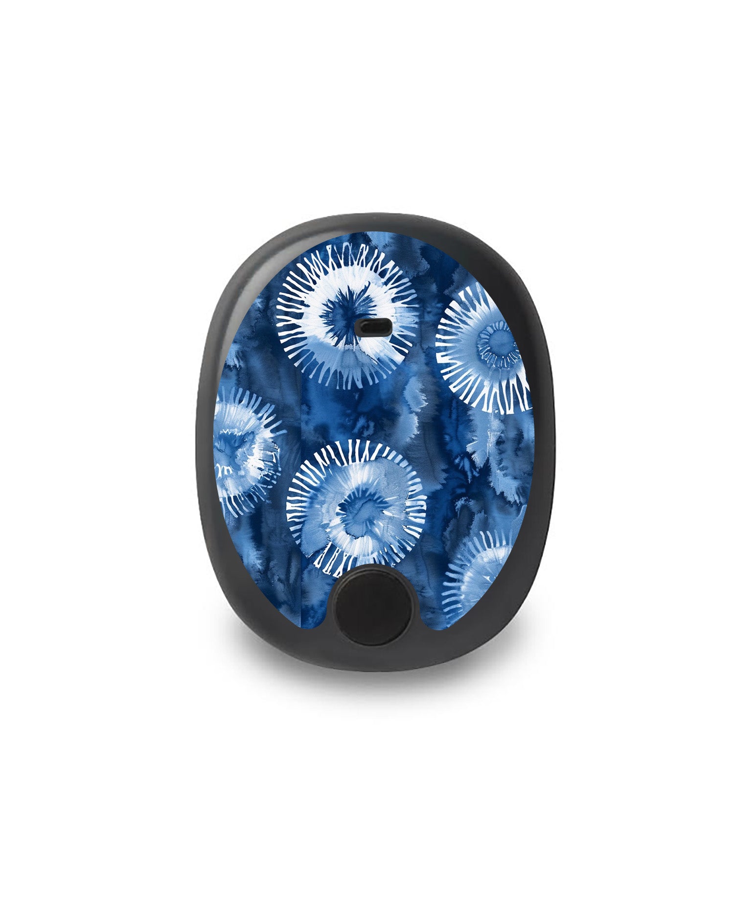 Monochrome Blue Tie Dye Eversense Smart Transmitter