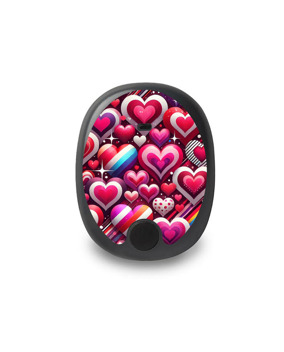 Sparkly Hearts Eversense Smart Transmitter