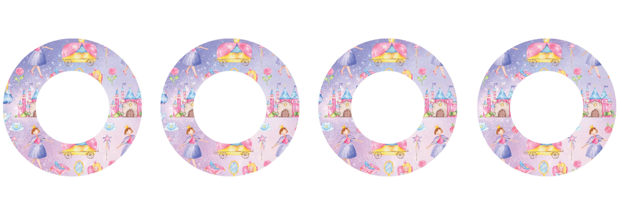 Fairytale Princess For Patch+ Freestyle Libre And Universal Infusion Set Tape 4-Pack Libre/universal