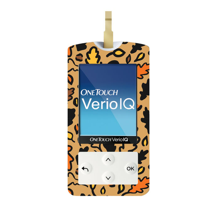 Falling Leaves for OneTouch Verio IQ Glucometer-Pump Peelz