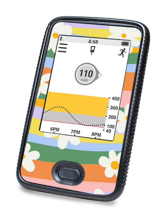 Floral Swirls DEXCOM G6 Touchscreen Receiver-Pump Peelz