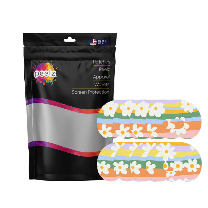 Floral Swirls Patch Medtronic CGM Tape-Pump Peelz