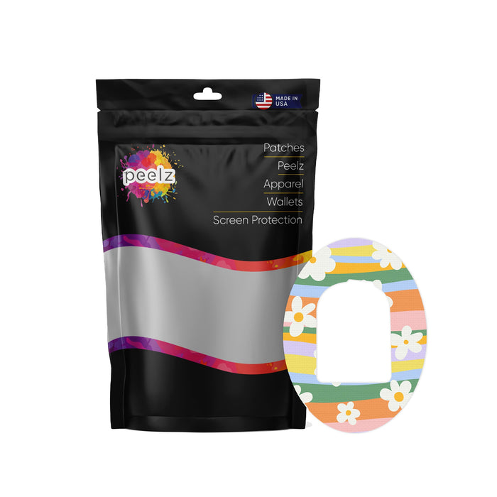 Floral Swirls Patch Omnipod Tape-Pump Peelz