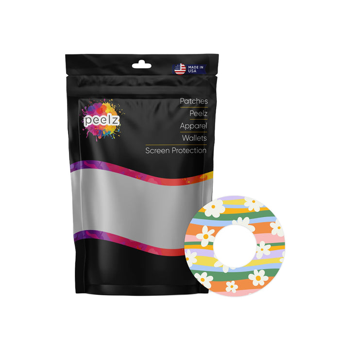 Floral Swirls Patch Tape Designed for the FreeStyle Libre 2-Pump Peelz